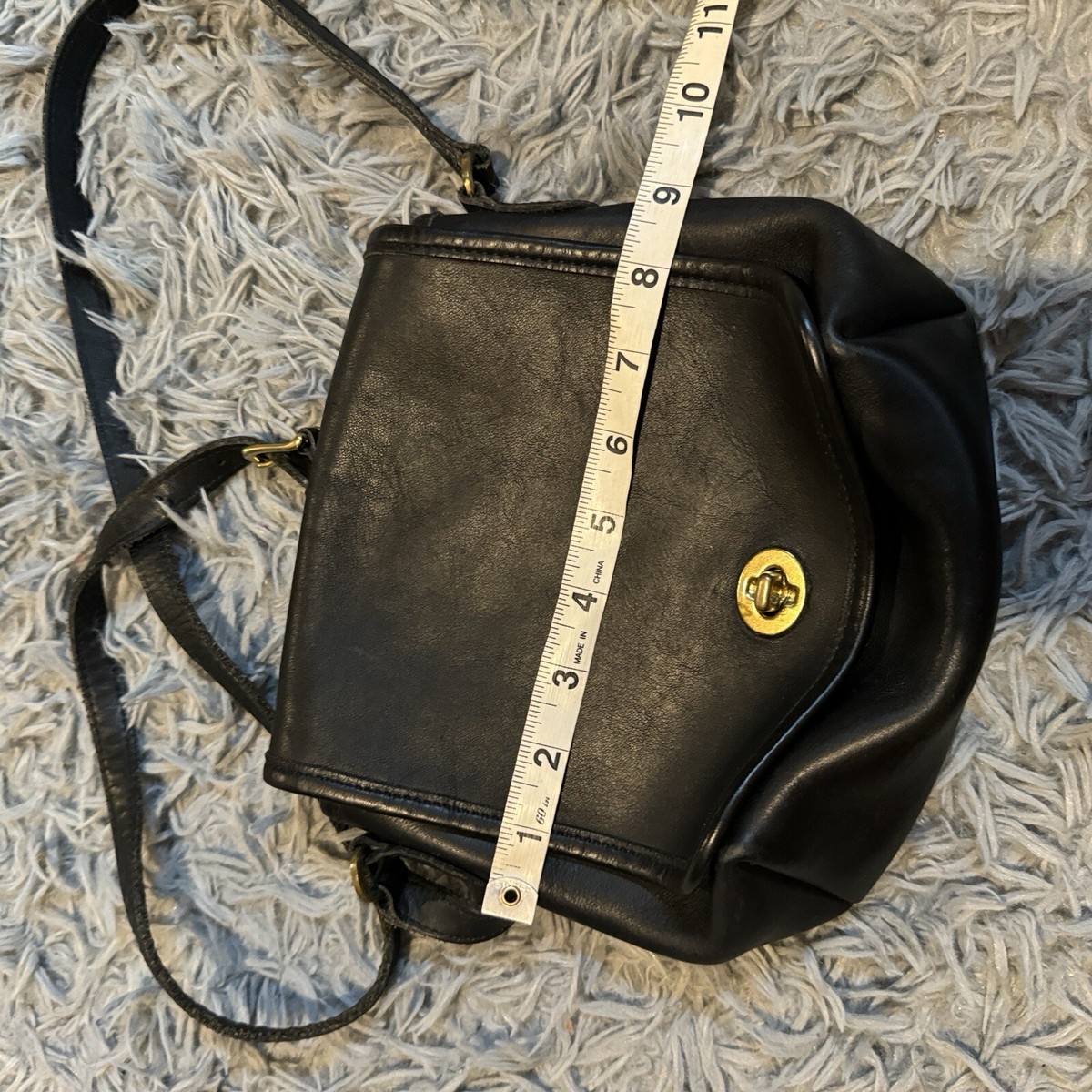Vintage 00's Coach Mini Black Leather Crossbody Bag | eBay