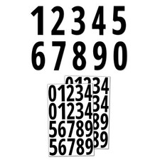 300 Pieces, 3" Vinyl Stick on Numbers, Waterproof Number Stickers Labels Black