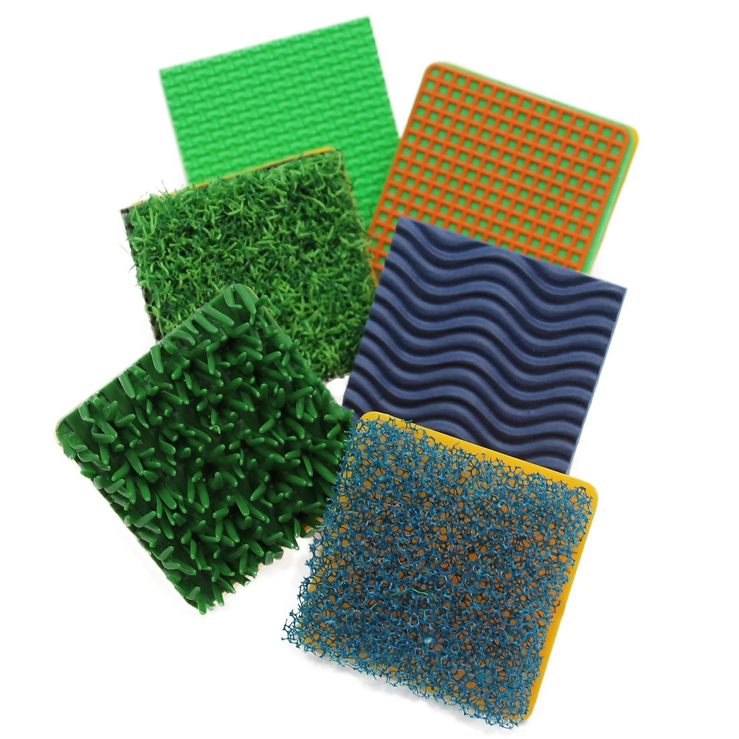 READY 2 LEARN Textured Stampers - Set of 6 - Art Tools for Kids - 3D Tools for B