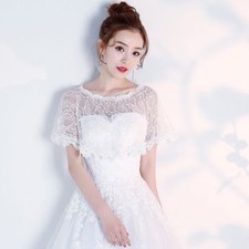 Mariée Mariage lacets TULLE écharpe élégant fin Pèlerine Veste boléro femme cape