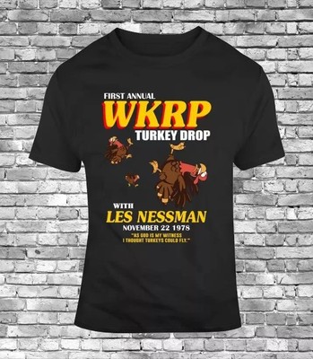 Thanksgiving Funny Gift First Annual WKRP in Cincinnati Turkey Drop T-Shirt