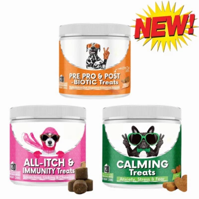 Nutri-Paw All-Itch Immunity Treats For Dogs-Soothe Itchy Paws,Eyes,Ears,Skin Hot