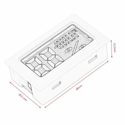Mini Digital LCD Thermometer Hygrometer Temperatur Luftfeuchtigkeit Messgerät Sonde Sensor - Bild 9 von 10