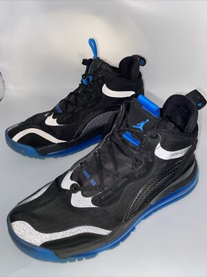 Nike Air Jordan Aerospace 720 Black Blue Fury Size US 10,5 / UK 9,5 / EU44,5