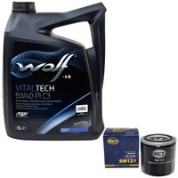 MotoröL Set 5W40 5 Liter + ÖLfilter SM 121 FüR Hyundai XG Tucson KIA Mitsubishi