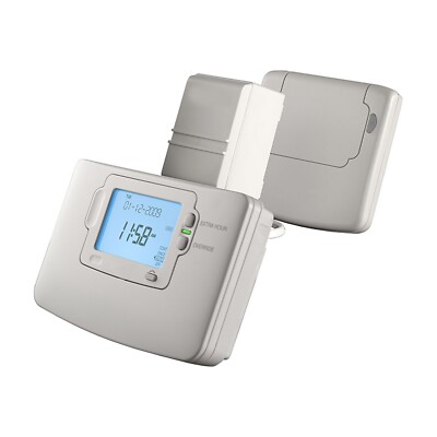 Honeywell Home Y9120W1000 Sonnenuhr RF2er Pack 4 Funk-Zeitschaltuhr & Thermostat weiß