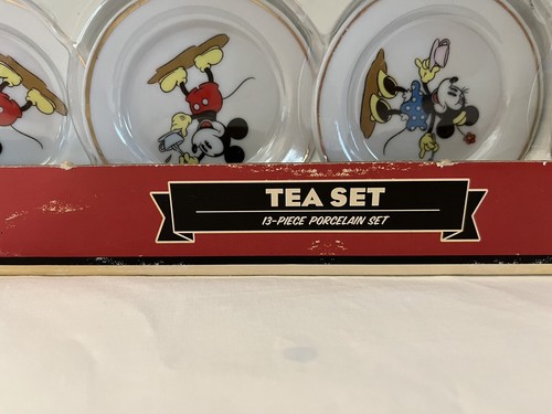 Mickey and Minnie Mouse 13 Piece Porcelain Tea Set – SCHYLLING New In Box - Picture 6 of 9