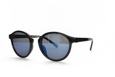 Banana Republic SunglassesBlack Gray Blue Mirror 48-21-140 AMELIA