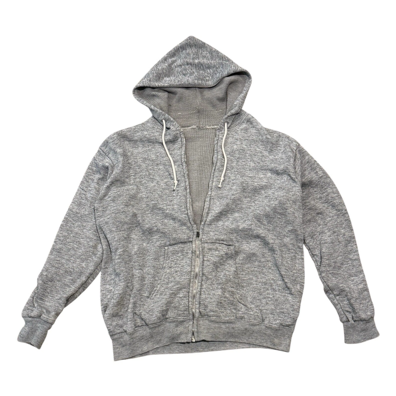 Vintage Thermal Lined Zip Hoodie Mens Large YKK Waffle 80s 90s USA Distressed
Opens in a new window
