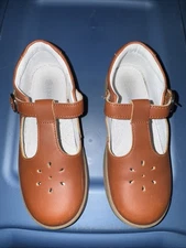 L'AMOUR Mary Jane Brown Size 2 Toddler Girls Dress Shoes Lamour