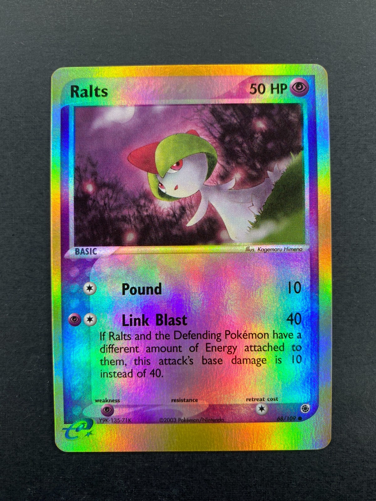 Ralts - 68/109 - Ruby & Sapphire - Reverse Holo - NM
