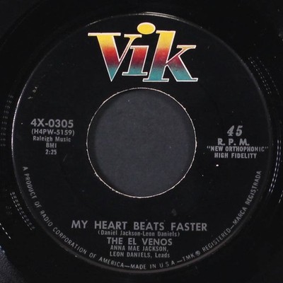 EL VENOS my heart beats faster / you must be true VIK 7'' Single 45 RPM VG+