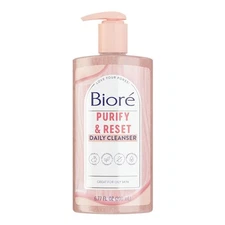 Bioré Rose Quartz + Charcoal Daily Purifying Cleanser, 6.77 oz