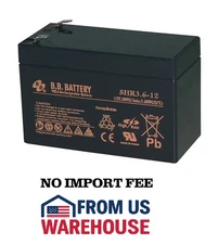 ✅ NEW BB Battery SHR3.6-12 VRLA Rechargeable Battery 12v 13WPC -  Freeship ✅