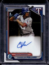 2024 Bowman #CPA-CP Chandler Pollard Chrome Prospects Autographs