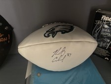 Brent Celek Signed Official NFL Full Size Football Embroidered Logo Eagles Auto