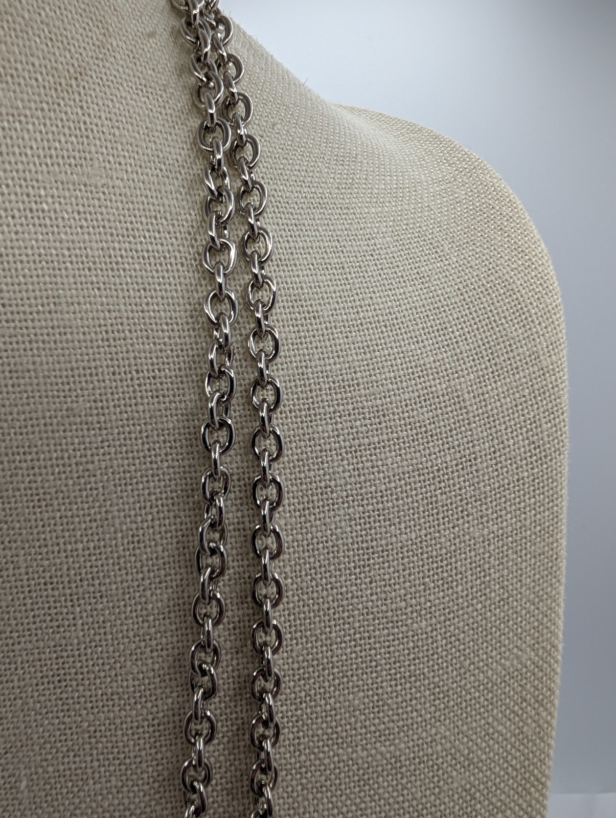 Chico's Multi-Strand Statement Necklace Two-Tone … - image 10