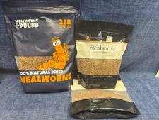 3 Lbs 7 oz Dried Mealworms Non-GMO for Wild Birds Chickens Hen Meal Treats