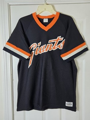Vintage Sand Knit Medalist San Francisco Giants Jersey Men's Size XL Black