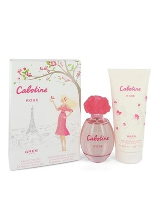 Grès Cabotine Rose Eau de Toilette Spray 3.4 fl oz & Body Lotion 6.8 fl oz