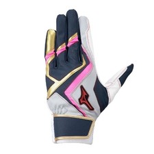 Mizuno Will Drive Baseball Batting Glove Red Ambidextrous 1EJEA55414 Navy x Pink