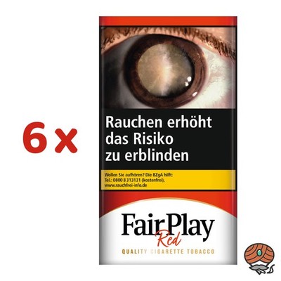 FairPlay American Blend Tabak / Drehtabak Pouch 6x 30g