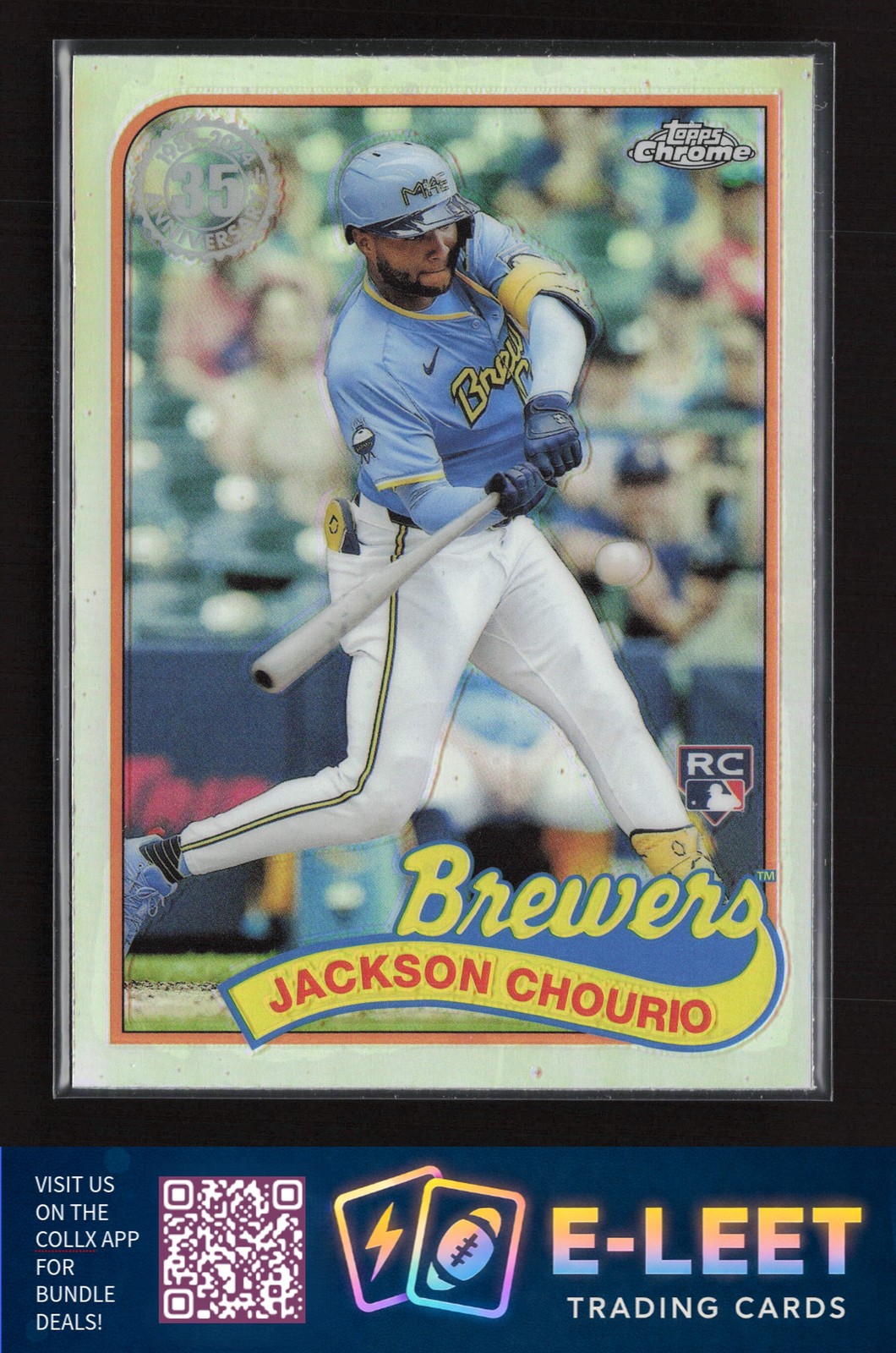 2024 Topps Chrome Update Jackson Chourio 1989 Baseball 35th Anniversary #89CU-4