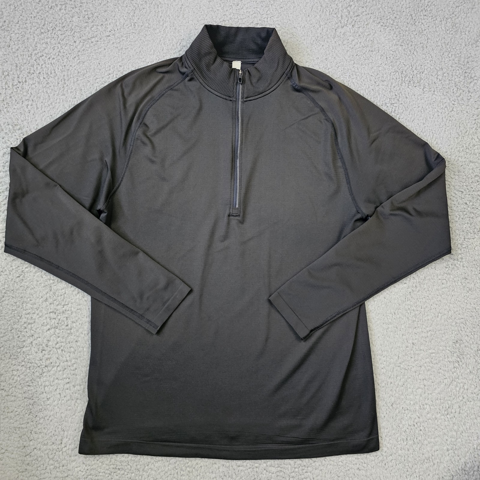 Lululemon Pullover Mens XL Brown 1/4 Quarter Zip Long Sleeve Gym Workout Running