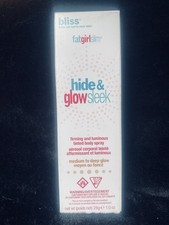 Bliss Hide Glow Seek Firming Luminous Tinted Spray 1 oz Medium Deep Glow