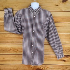 Nautica Long Sleeve Button Down Shirt Mens Size XL Multicolor Plaid 100 Cotton