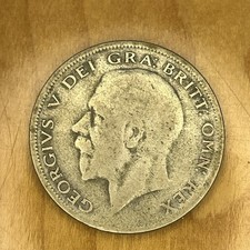 1929 King George v Half Crown Silver Coin GB