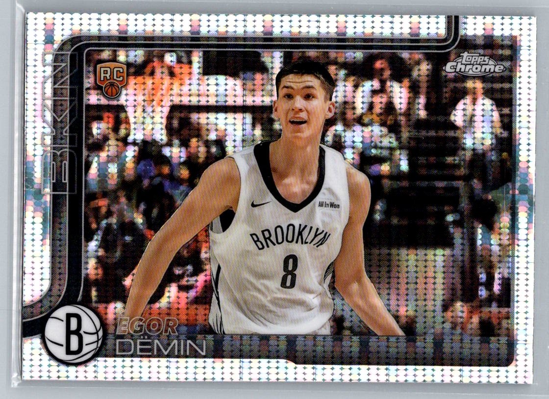2025-26 Topps Chrome Egor Demin Pulsar #258 Brooklyn Nets