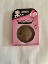 Hollywood Fashion Secrets Silicone Nipple CoverUps  1 Pair  Dark Skin Tone 4