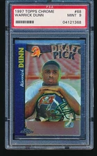 1997 Topps Chrome WARRICK DUNN Rookie #68 PSA 9