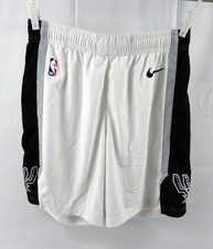 2024-25 San Antonio Spurs Charles Bassey #28 Game Used White Shorts XL 40 250