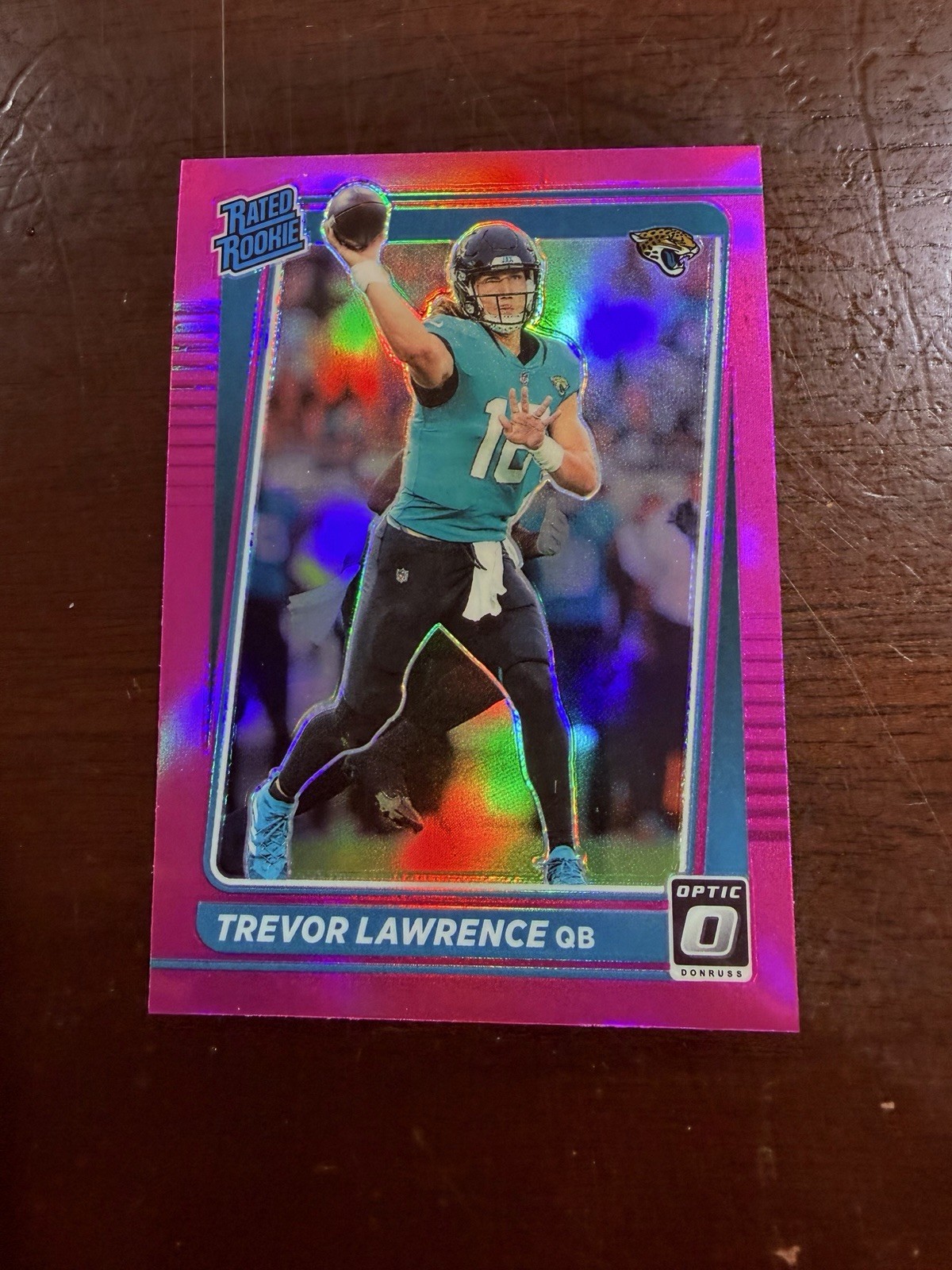 Trevor Lawrence Panini Donruss Optic #201 Pink