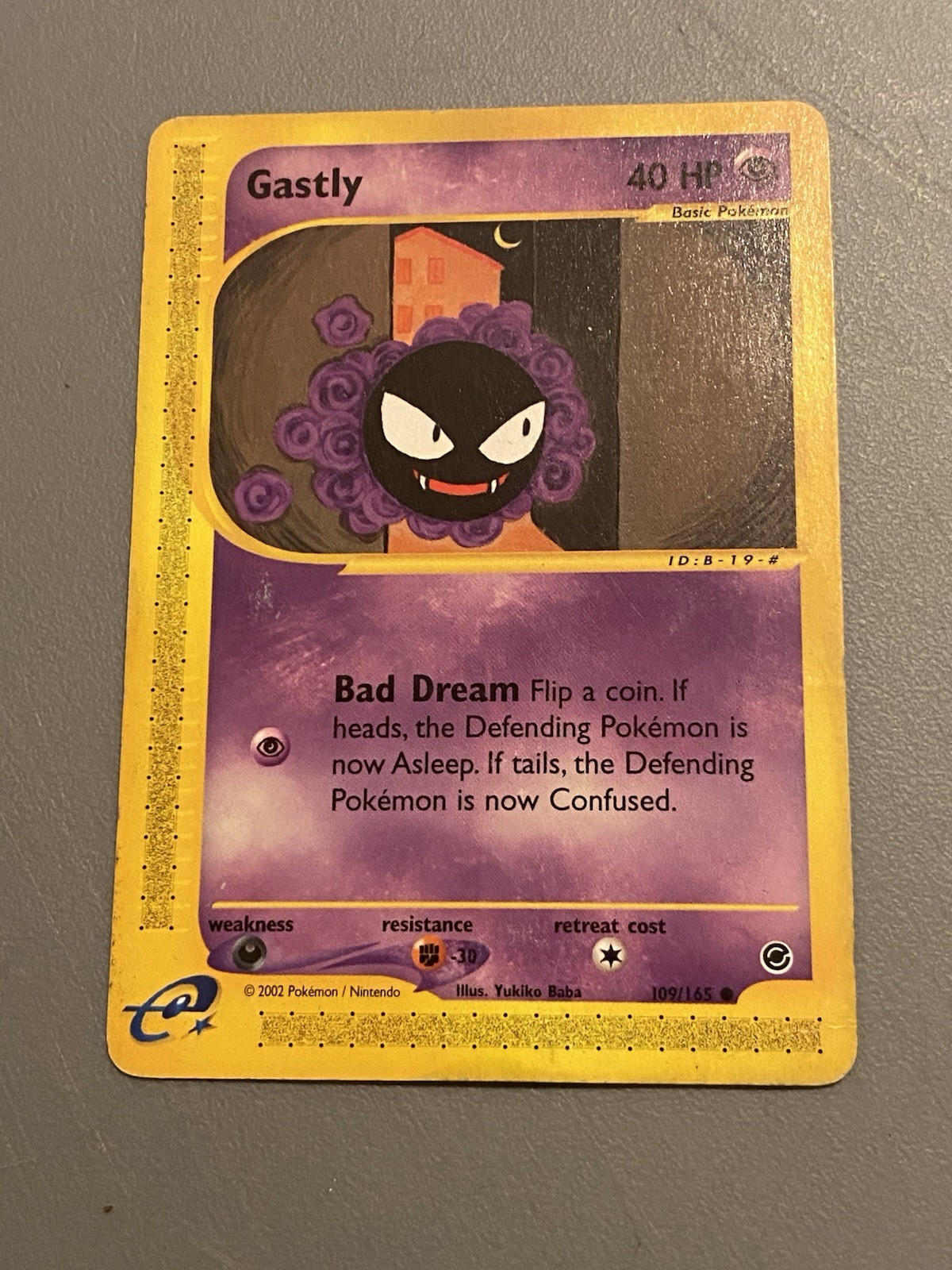 Expedition Gastly 109/165 Pokemon Card