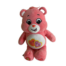 Care Bears Love a Lot Bear Plush Stuffed Toy Pink 8" Basic Fun 2024