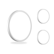 2 Pack 12 Inch Super Slim LED Flush Mount Ceiling Light 3200LM 5000K