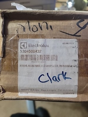 Electrolux  5304508432 916062714 Dryer Knob Control Board Open Box.