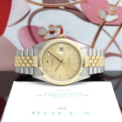Rolex Datejust Stahl / Gold Ref: 16233 mit Rolex Box & Papiere von 1999