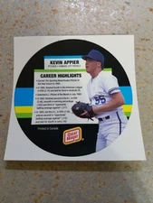 Kevin Appier Kansas City Royals 1994 Oscar Meyer Superstar Round-Up Proof Back
