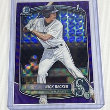 2025 Bowman Draft - Chrome Nick Becker #BDC-100 Purple Geometric Refractor /250