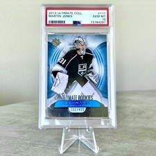 Martin Jones PSA 10 — 2012-13 Ultimate Rookies /499 — Los Angeles Kings Rookie