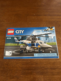 LEGO City High-speed Chase #60138 Instruction Manual Only 1,2,&3 (6057)