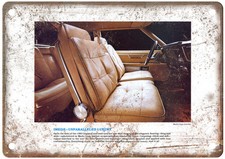 1983 Chrysler Imperial Vintage Auto Ad Retro Look Metal Sign Am5362
