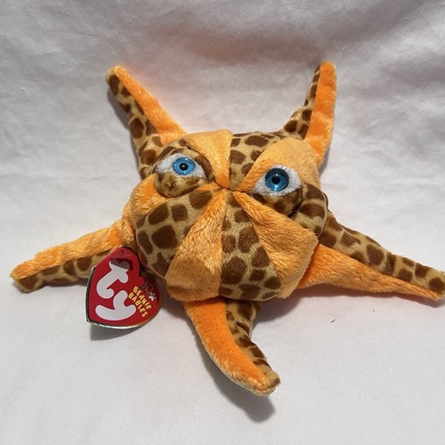 Ty Beanie Baby WISH The Starfish Vintage Ty 2002 Stofftier Plüschtier Neu mit Etikett