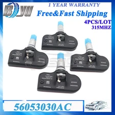 For Chrysler Dodge Jeep Tire Air Pressure Sensor 4Pcs TPMS 56053030AB 56053030AC