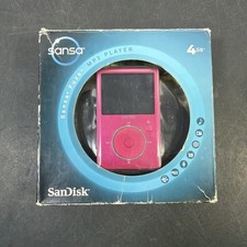 NEW SanDisk Sansa Fuze Pink 4 GB Digital Media Player 2008 Complete Open Box