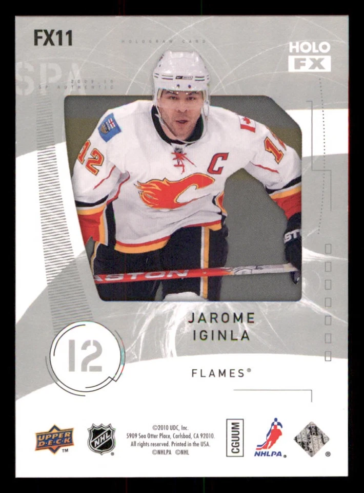 2009-10 SP Authentic Holoview FX #FX11 Jarome Iginla - Image 2 of 2